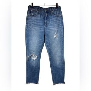 Madewell The High Rise Slim Boyjean Blue Women Size 27